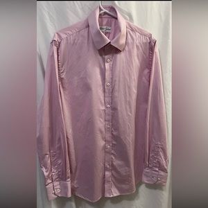 Robert Graham Mens Dress Shirt Pink 16/41